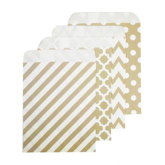 Wholesale striped candy paper bags